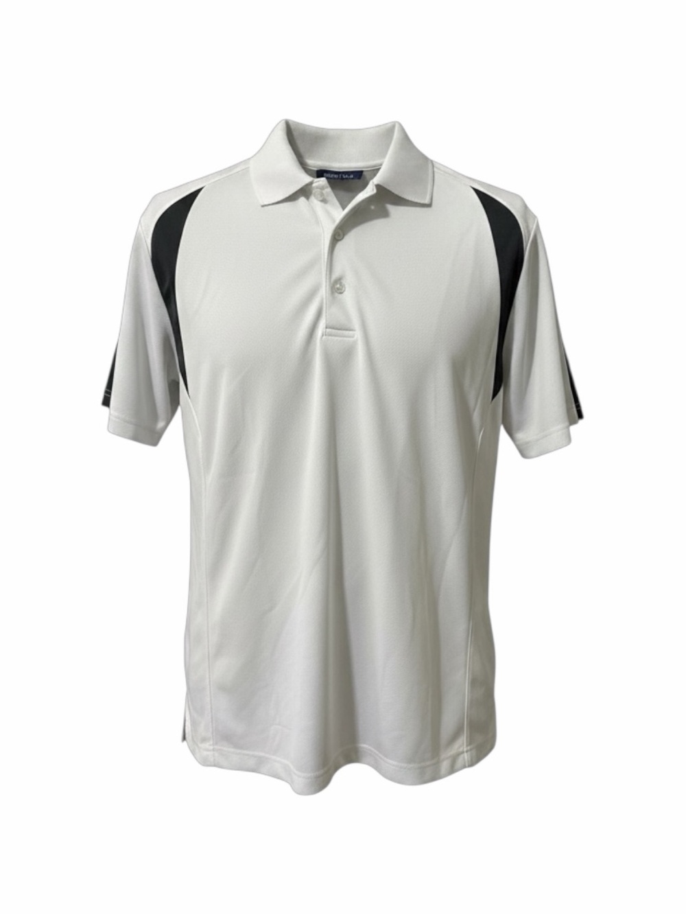 White and Black Men's Polo Shirt